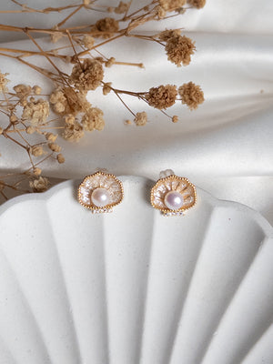 SADAF Freshwater Pearl Earrings - image