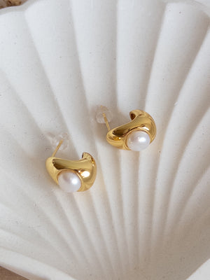 MIRAH Freshwater Pearl Earrings - image