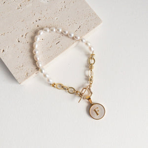 SADIE Pearl Chain Bracelet - image
