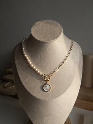SALLY Pearl Chain Necklace - image