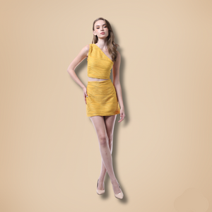 Camille Cropped Top and Skirt Set - image