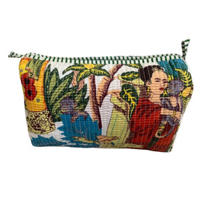 Tropical Indian Block Print Pouch - image