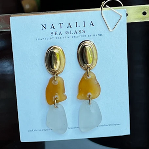 Ahsti Sea Glass Earrings - image