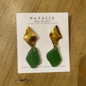 Ahsti Sea Glass Earrings - image
