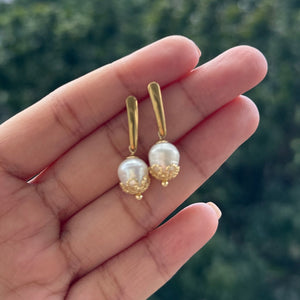 Laura Pearl Drop Earrings - image