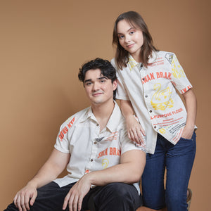 Swan Orange White Polo - image