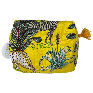 Animal Indian Block Print Toiletry Pouch - image
