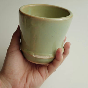 Ceramic Curvy Matcha Green Bowl - image