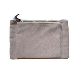 2 pc Set Canvas Pouch - image