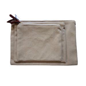 3 Pcs Pouch Set Canvas Pouch - image