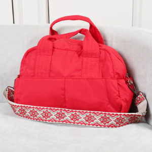 Fluffy Duffle Bag with Strap (Small) - image