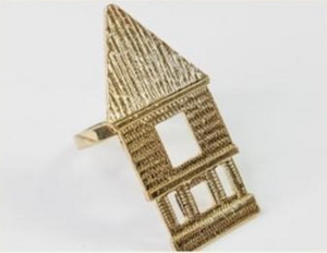 Bahay Kubo Napkin Ring - image