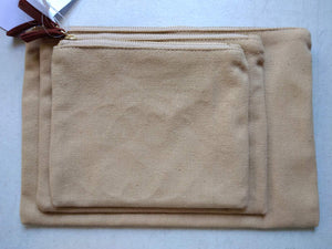 3 Pcs Pouch Set Canvas Pouch - image