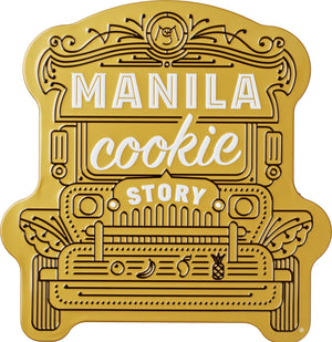 Manila Cookie Story Gold Jeepney Gift Tin Cookies 28 Assorte - image
