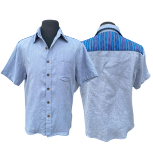 Manigo Blue Polo with Blue Woven - image