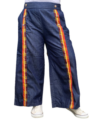 Red gold Habi Pants - image
