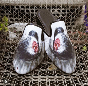 Bleeding Heart Bird Mules - image