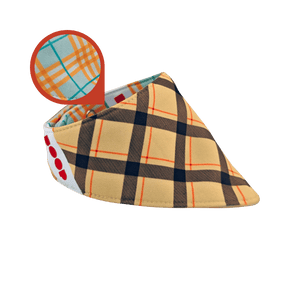 Reversible Pet Bandana - Plaid and Tartan - image