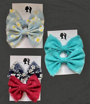 Pig Tails Butterfly bows set of 2 - image