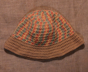 Multicolor Crochet Bucket Hat - image