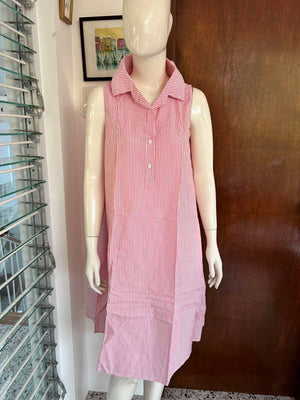 Carys Shirtdress in Pink Pin Stripes - image