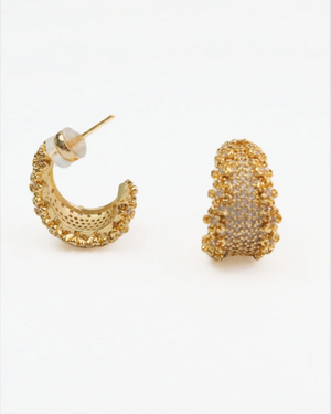 Chloe floral zircon earring - image