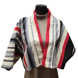 Cropped Kimono in Nautical Stripe - image