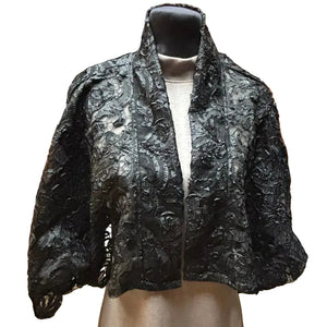 Cropped Kimono in Obsidian Rosette - image