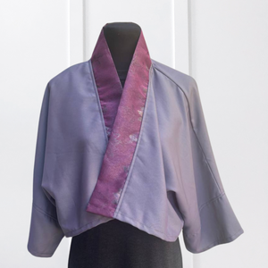 Cropped Kimono in Soft Plum
