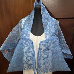 Multi-Way Kimono in Azure Marble - image