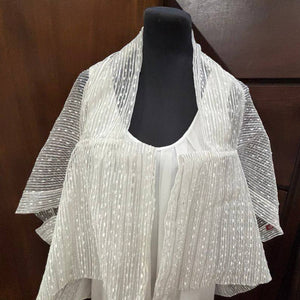 Multi-Way Kimono in White Shimmer - image