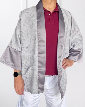 Straight Cut Kimono in Frosted Pewter - image