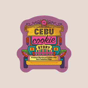 Dark Tsokolate Chips Baby Bites in  a Pink Cebu gift can - image