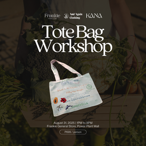 WORKSHOP: Flour Sack Tote Bag – Customized with Heat Press - Kana X And Again Clothing - image
