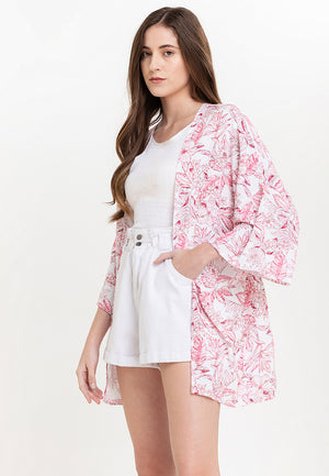 Perrin Rayon Linen Kimono - image