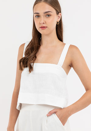 Dua Linen Sleeveless Top - image