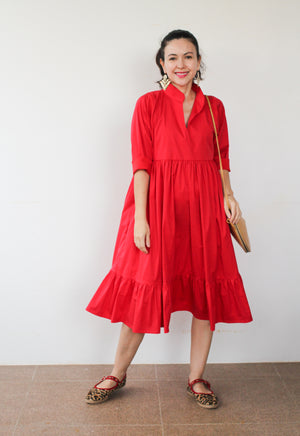 Dhana Dress in Red - image