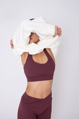 Amelia Sports Bra - Hibiscus - image