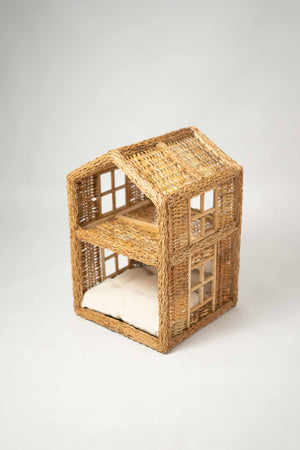 Abong Rattan Pet House with Cushion - image