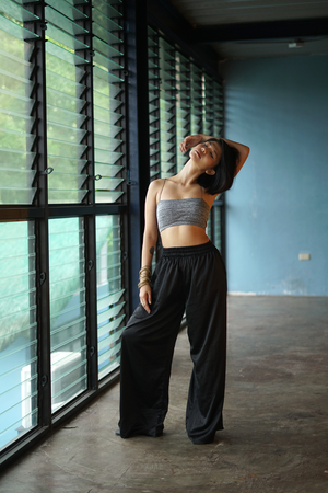 Amianan Wide-Leg Silk Pants - image