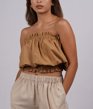 Lia Linen Tube Top - image