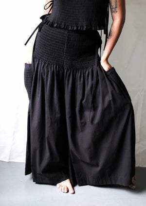 isa pants - soft denim, black - image