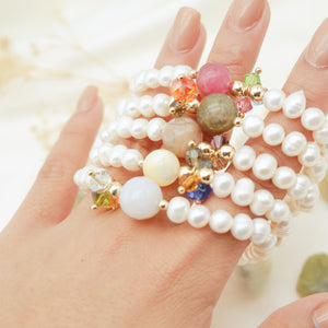 Gemstone Bracelet Freshwater Pearl - image