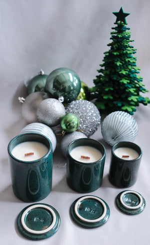 Speckled Christmas Collection - Refillable Luxury Candles in Starling - image