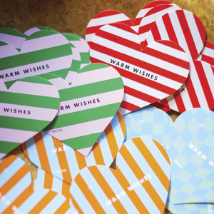 Die Cut Gift Tags (Heart) - image