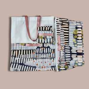 Drift Cloud and Blush Eco-Luxe Medium Tote Bag - image