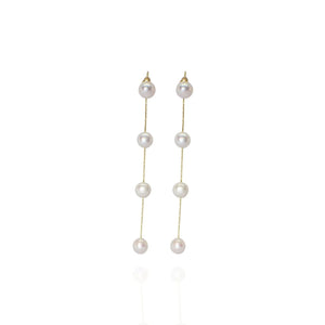 Pearl Drop Earrings - image