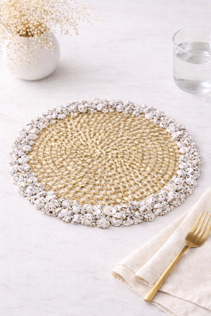 Pandan Star anis shell charger plate - image