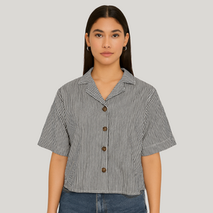 Kath Stripes Button-Down Top