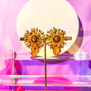 Gold Firework Earrings - image